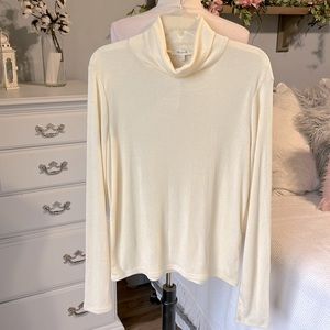 Madewell Beige Turtleneck Ultra Soft Ribbed Womens XXL New with Tag